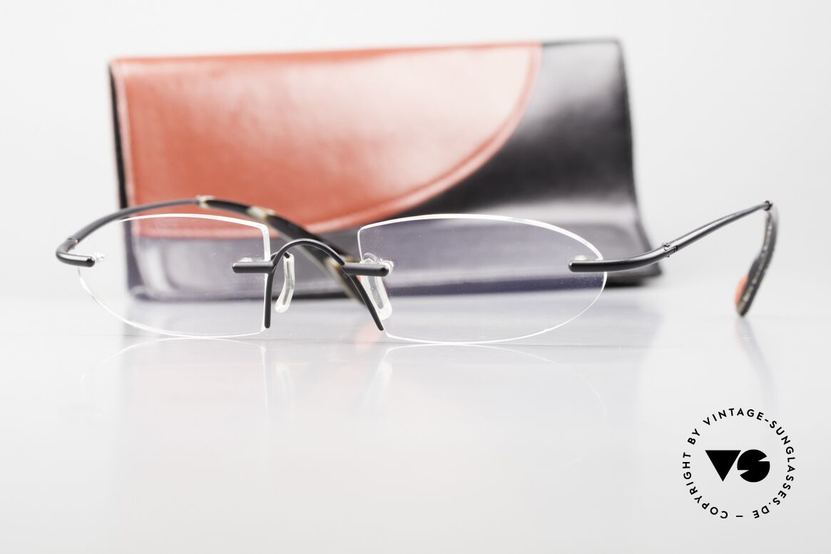 Bugatti 356 Odotype Randlose Designerbrille Rar, Größe: large, Passend für Herren