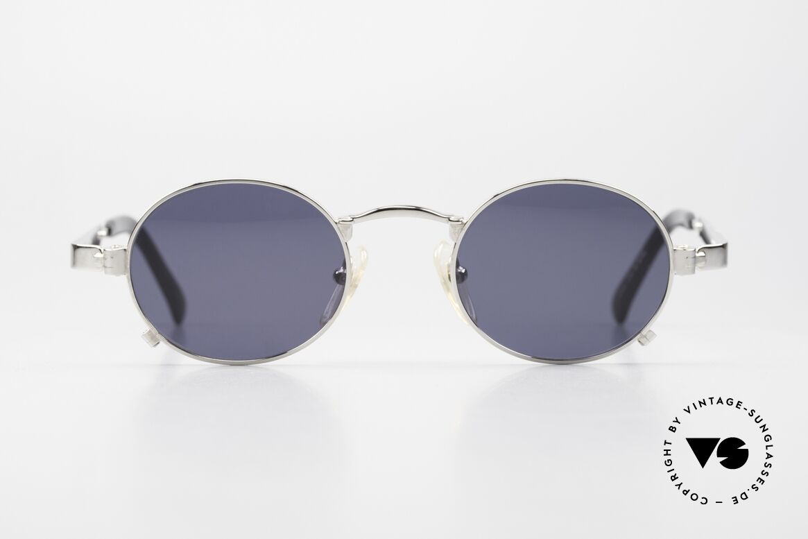Jean Paul Gaultier 56-1173 Made in Japan Brille Von 1996, genial markant mit sehr speziellen Bügelscharnieren, Passend für Herren