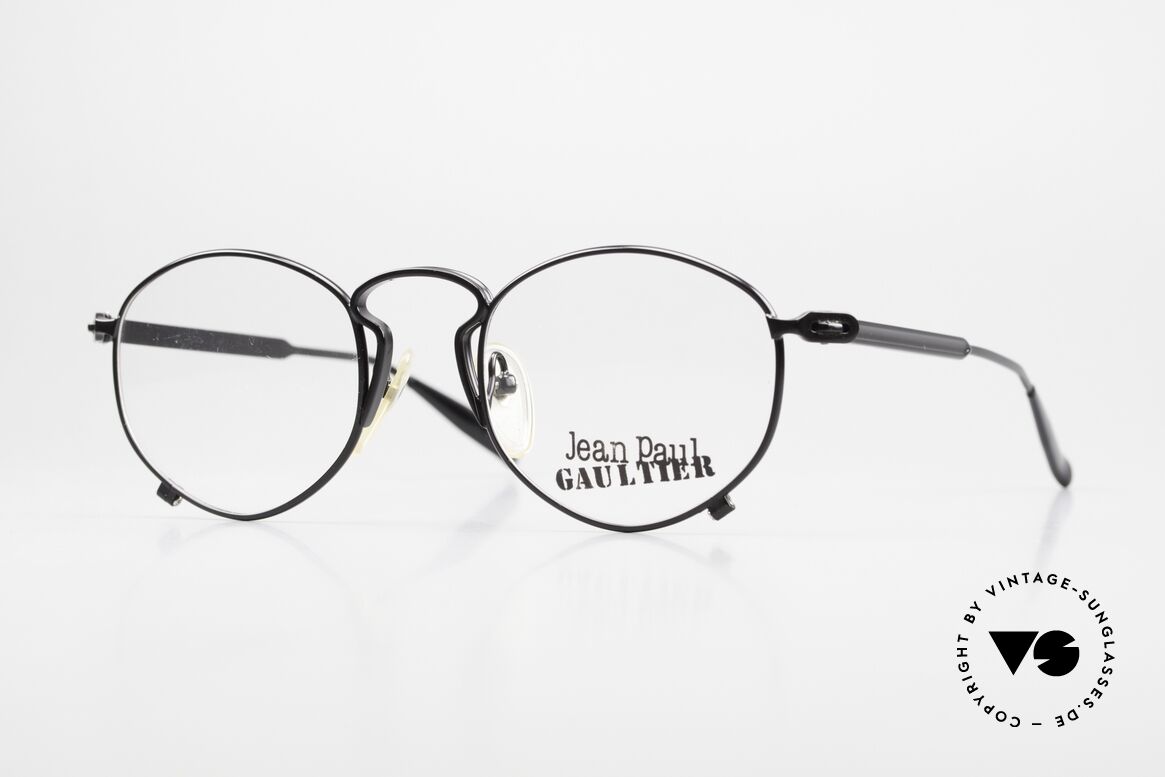 Jean Paul Gaultier 55-1171 Rare 90er Designer Fassung, interessante vintage Brille von Jean Paul Gaultier, Passend für Herren und Damen