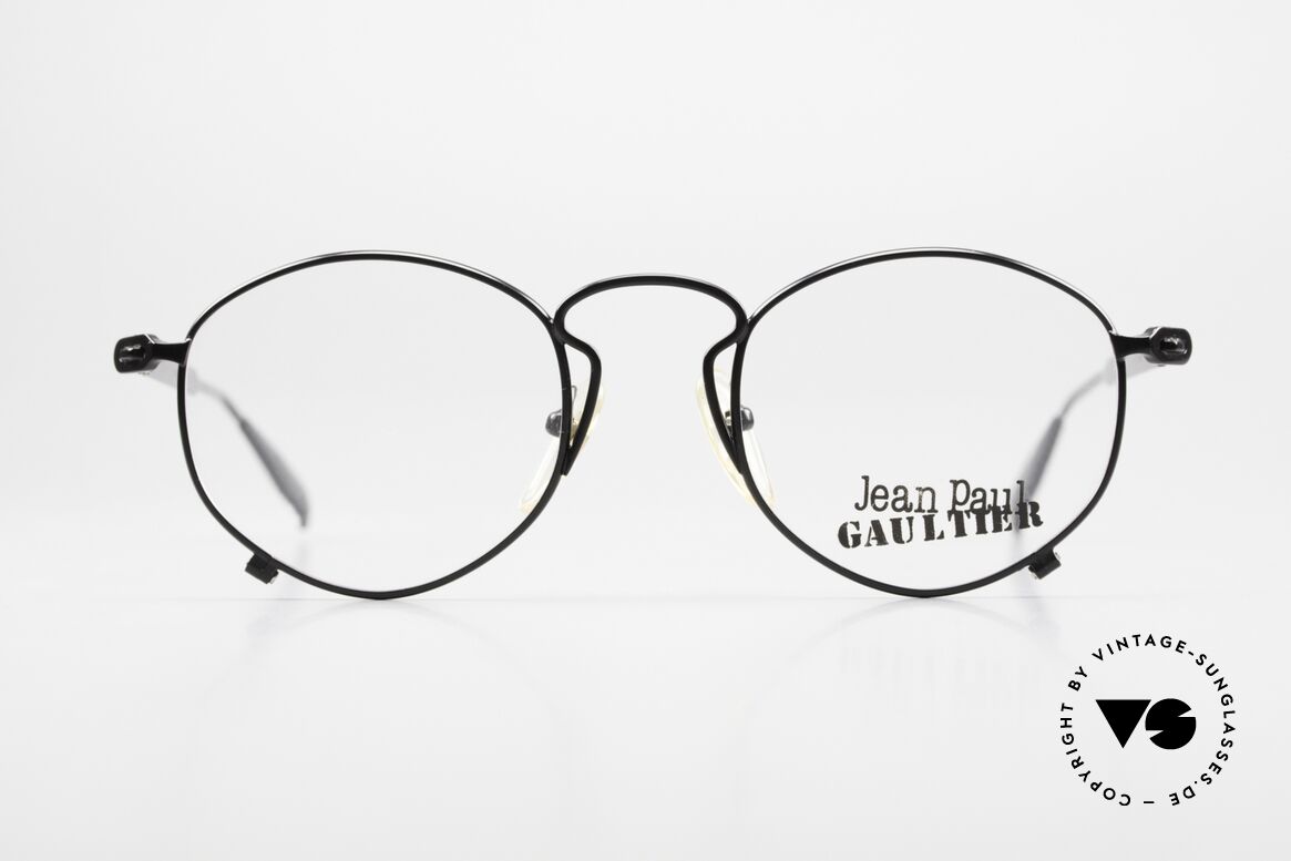Jean Paul Gaultier 55-1171 Rare 90er Designer Fassung, außergewöhnliche Rahmenform; medium Gr. 49/21, Passend für Herren und Damen