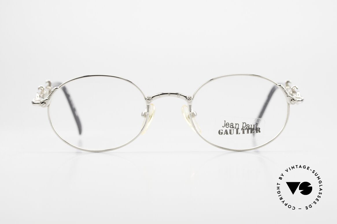 Jean Paul Gaultier 55-4178 Rares Designergestell 1994, einzigartige Jean Paul Gaultier Designer-Brillenfassung, Passend für Herren und Damen