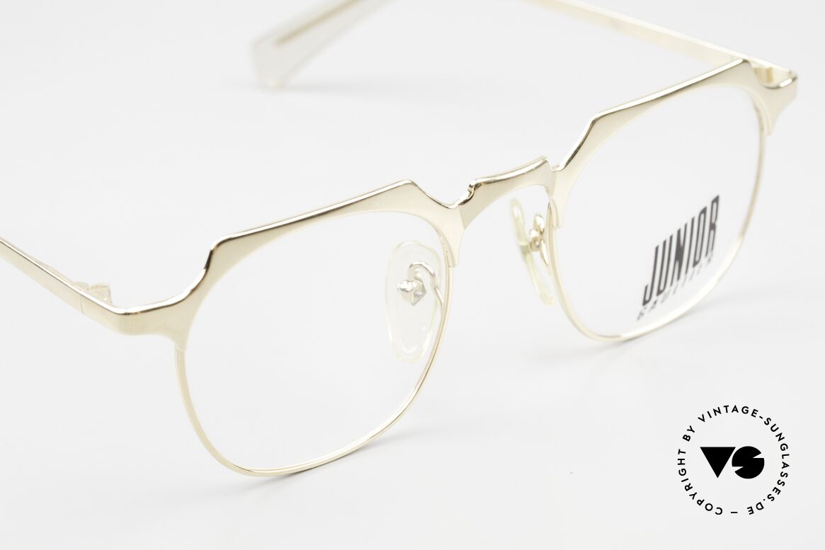 Jean Paul Gaultier 57-0171 Eckige Pantobrille Vergoldet, ungetragen (wie alle unsere alten Designerbrillen), Passend für Herren