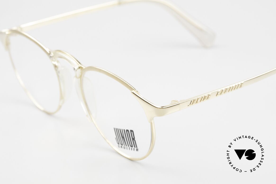 Jean Paul Gaultier 57-0174 90er Pantobrille Vergoldet, unbenutzt (wie alle unsere JPG Sonnenbrillen), Passend für Herren und Damen