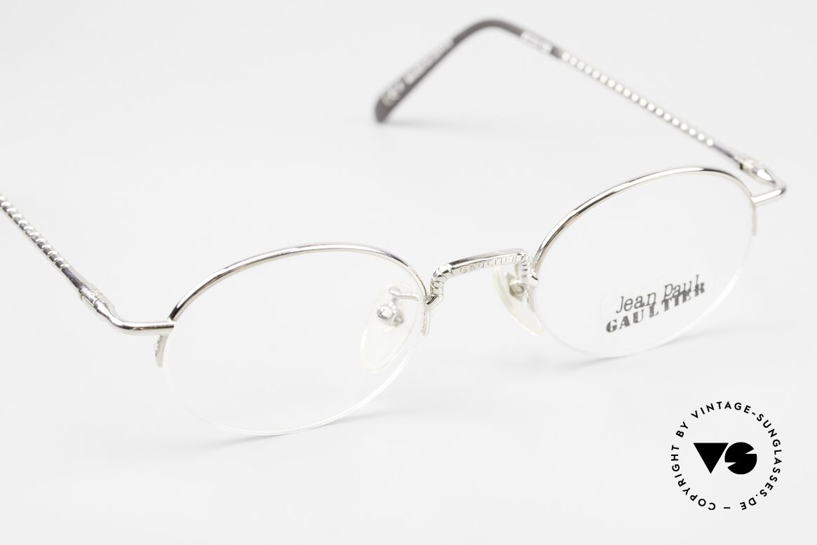 Jean Paul Gaultier 55-7104 Kleine Ovale Brille 90er, KEINE Retromode; ein ca. 25 Jahre altes Original!, Passend für Herren und Damen