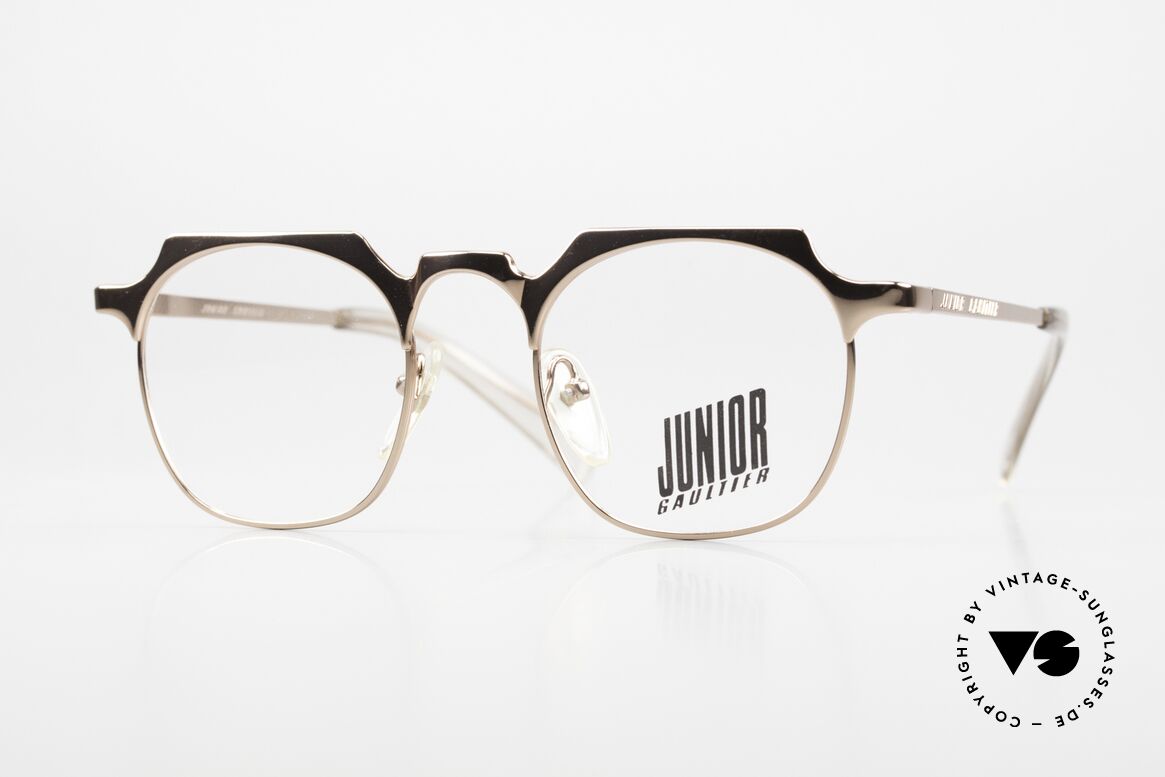 Jean Paul Gaultier 57-0171 Eckige Pantobrille Bronze, extrem edle Jean Paul GAULTIER vintage Brille, Passend für Herren