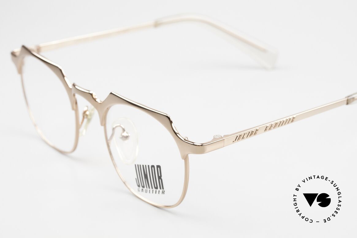 Jean Paul Gaultier 57-0171 Eckige Pantobrille Bronze, Fassung glänzt bronze poliert (wahre Luxus-Brille), Passend für Herren