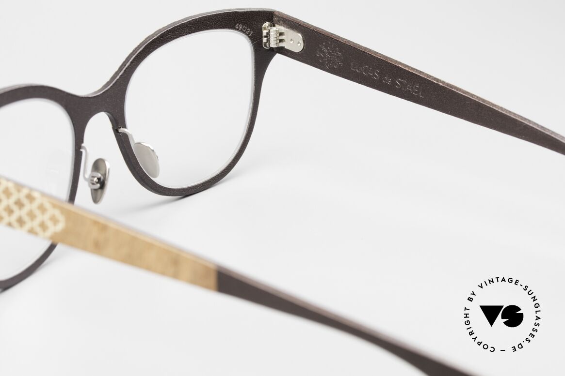 Lucas de Stael Nemus 01 Holz Leder Damenbrille, Größe: medium, Passend für Damen