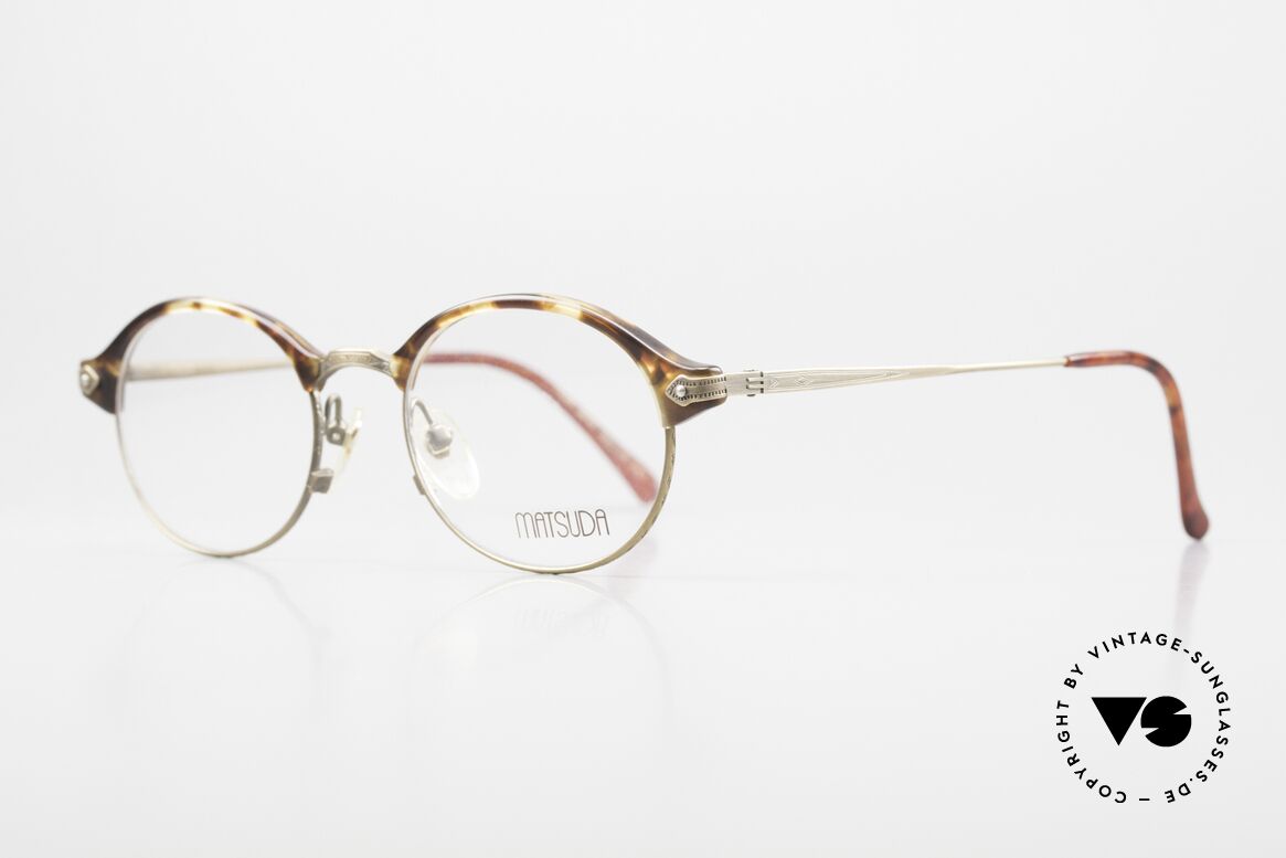 Matsuda 2831 Alte Made in Japan Qualität, Rahmen mit viel Liebe zum Detail; aufwändige Gravuren, Passend für Herren und Damen