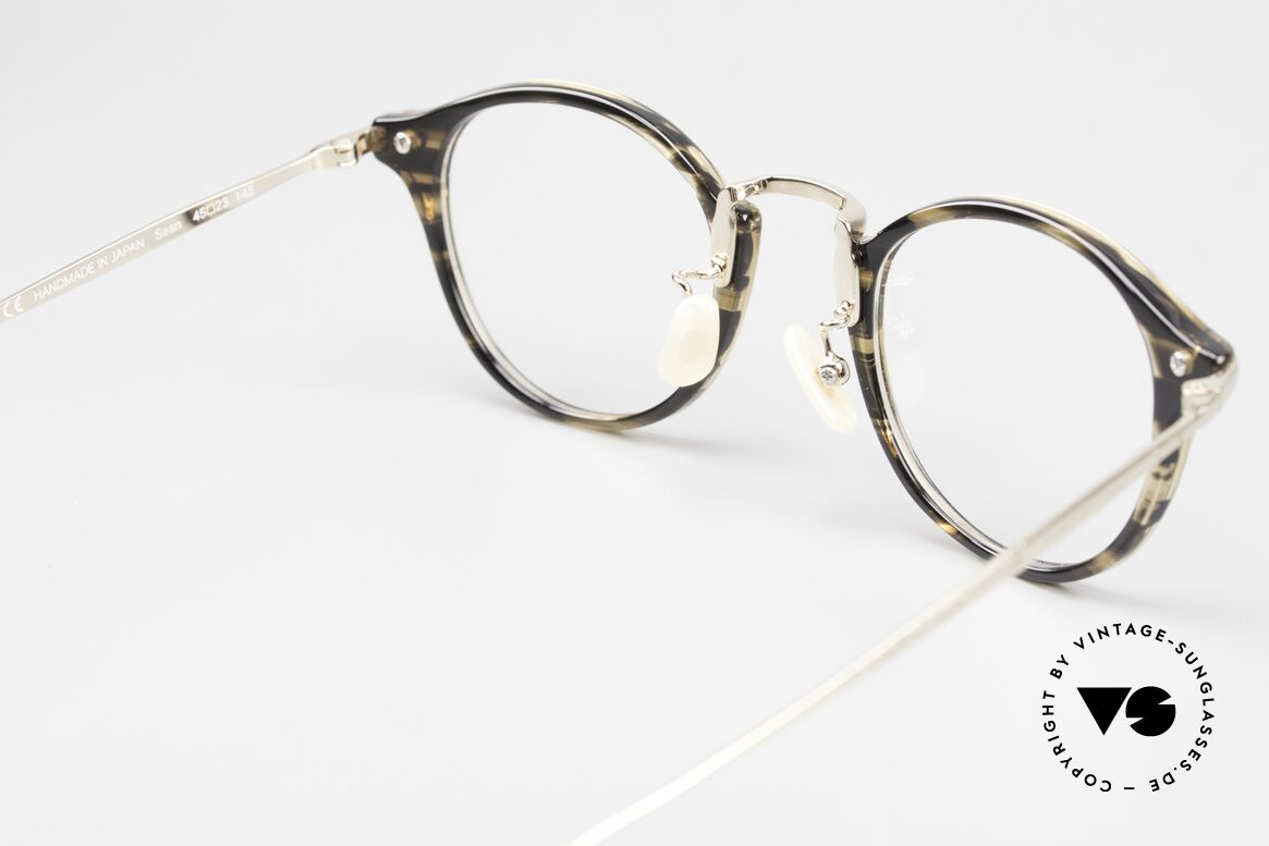 USh by Yuichi Toyama Sean High-End Designerbrille Panto, ungetragenes Modell von 2017 (für Design-Liebhaber), Passend für Herren und Damen