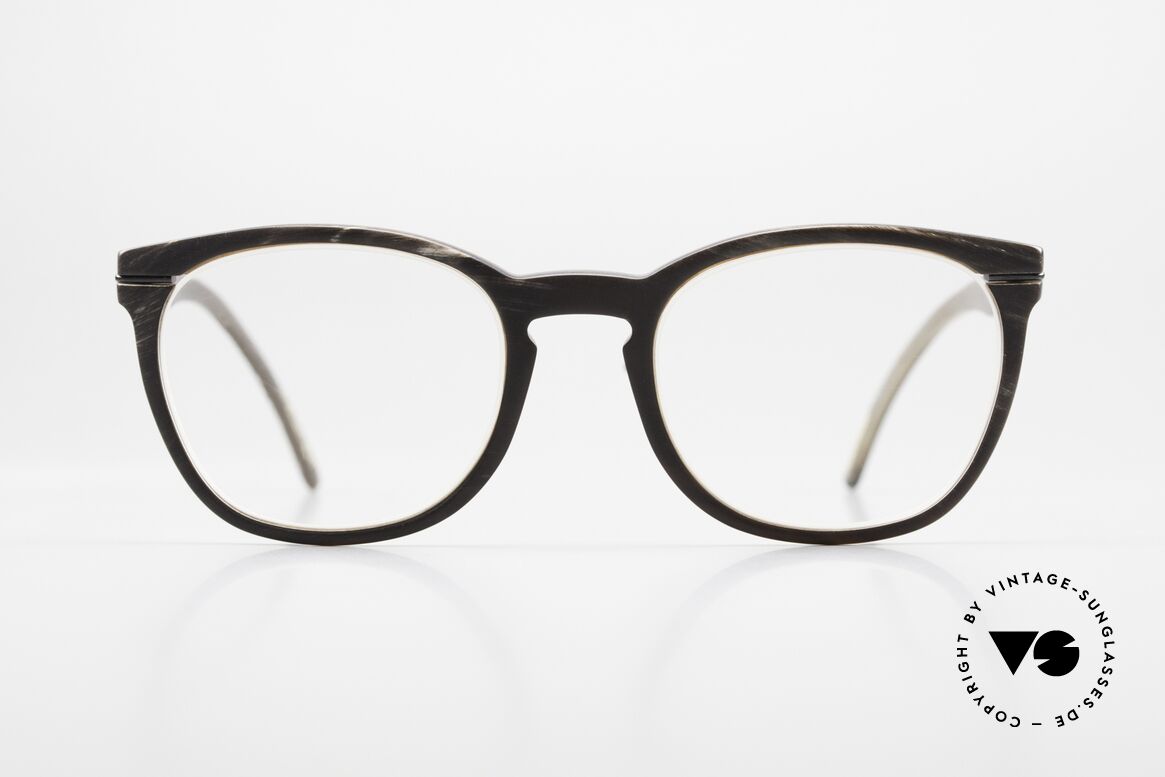 Hoffmann V7834 Weltweit Leichteste Hornbrille, einzigartige Naturhornbrille aus der V-Line Collection, Passend für Herren und Damen