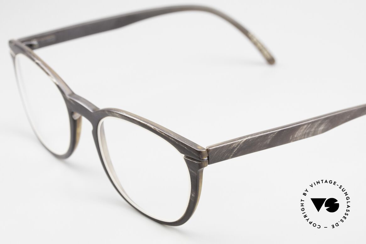 Hoffmann V7834 Weltweit Leichteste Hornbrille, pures Understatement, denn komplett ohne Marken-Logo, Passend für Herren und Damen