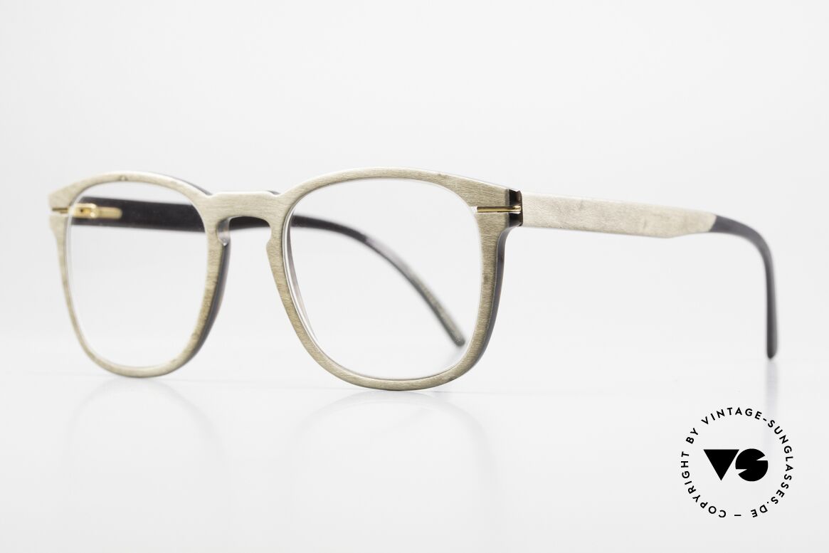 Hoffmann V7754 Naturhorn und Holz Brille, aus den Naturmaterialien Holz und Naturhorn gefertigt, Passend für Herren und Damen