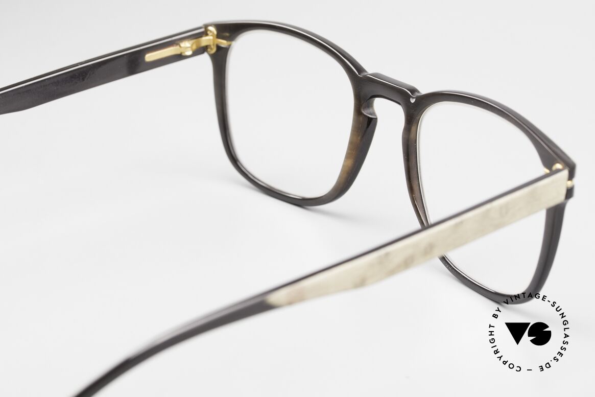 Hoffmann V7754 Naturhorn und Holz Brille, Größe: small, Passend für Herren und Damen