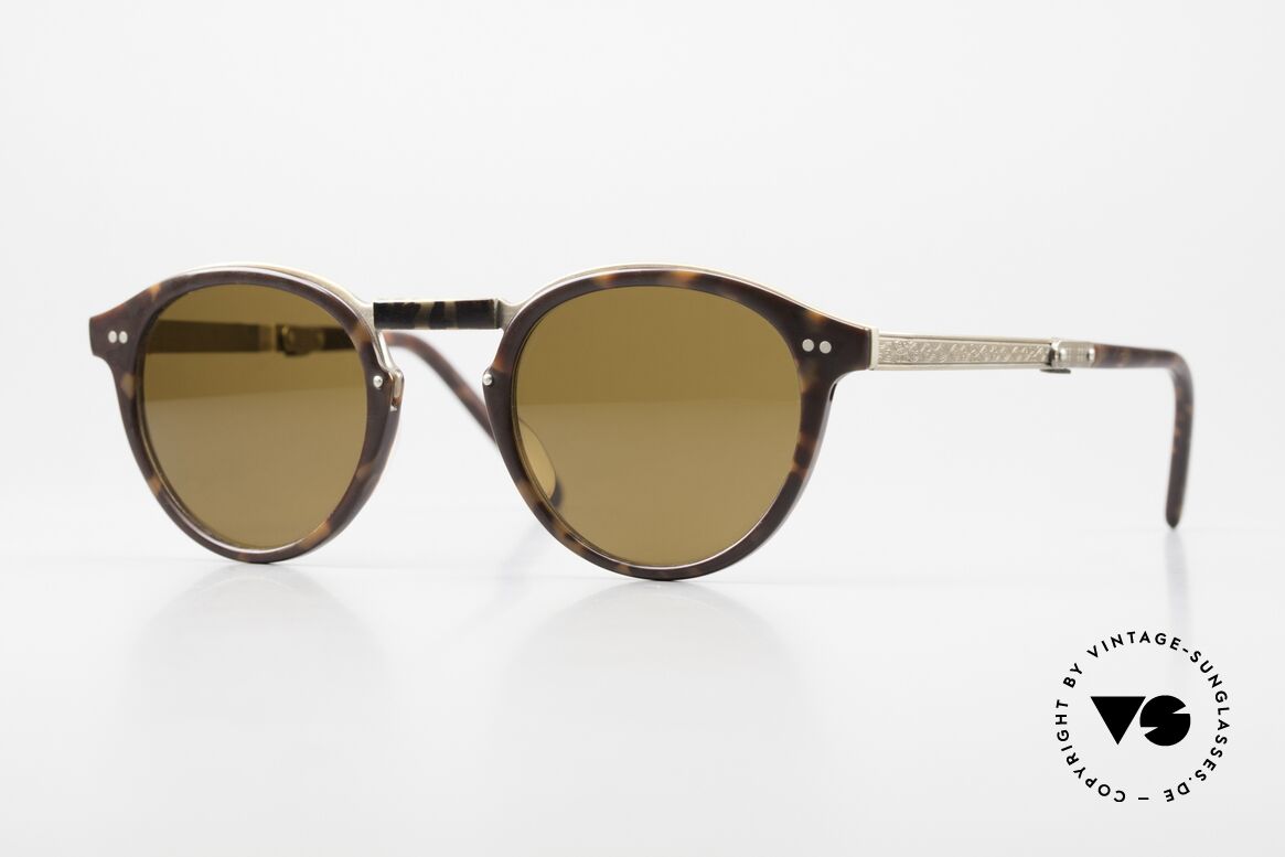 Matsuda 2811 Faltbare Panto-Sonnenbrille, alte original Matsuda Faltsonnenbrille, made in Japan, Passend für Herren und Damen