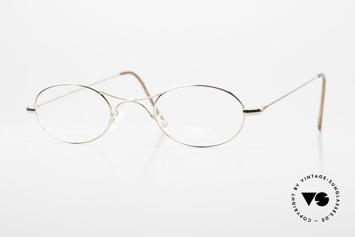 Braun Classics 201 Style Schubertbrille, Braun Classics Brille, Mod. 201 in Größe 44-23, Passend für Herren und Damen