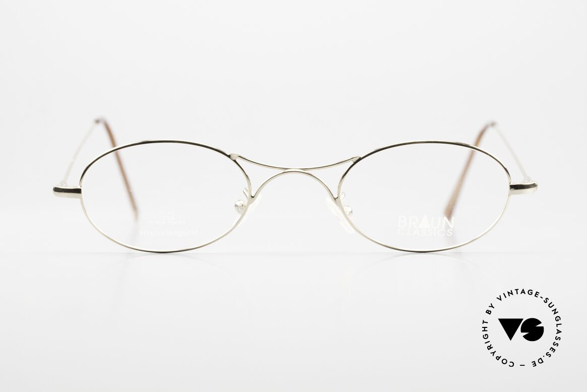 Braun Classics 201 Style Schubertbrille, im Stile der ca. 100 Jahre alten antiken Brillen, Passend für Herren und Damen