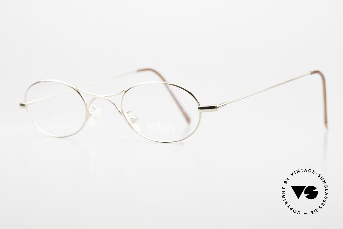 Braun Classics 201 Style Schubertbrille, eine Brille, wie sie so ähnlich Franz Schubert trug, Passend für Herren und Damen