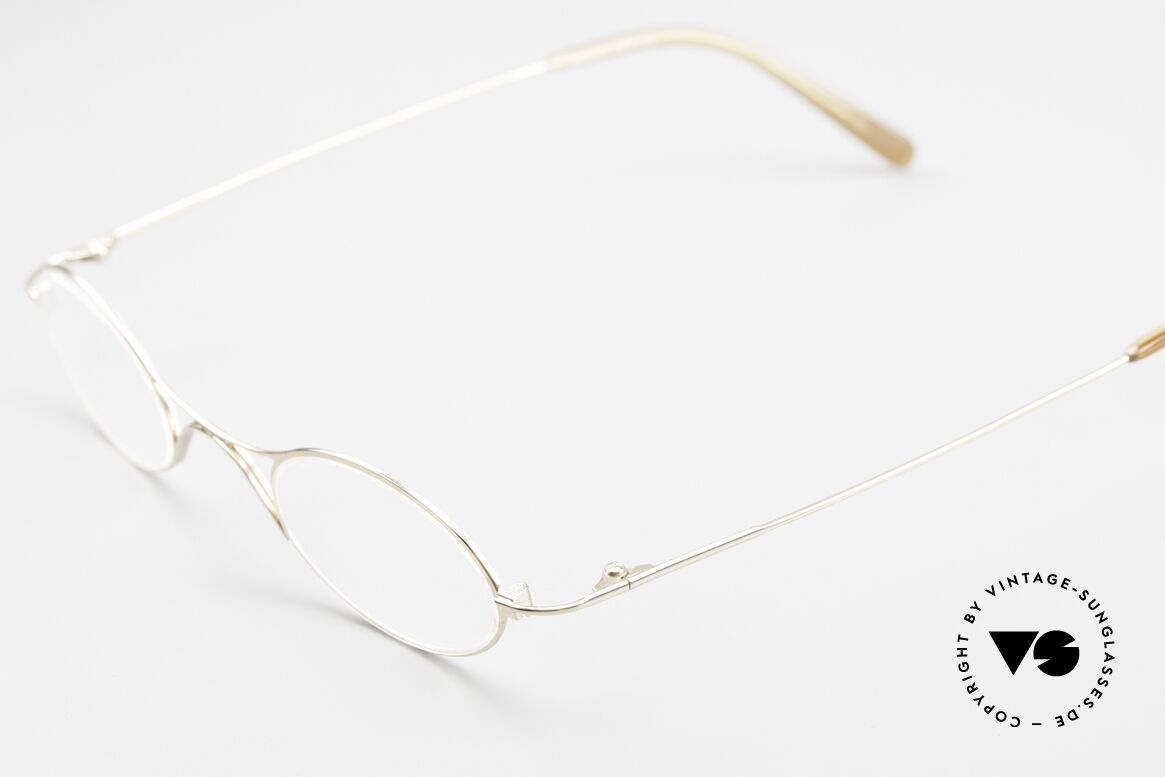 Lesca Ov.X Im Stile der Schubert Brille, hochwertigste Materialien und Fertigungsqualität, Passend für Herren und Damen