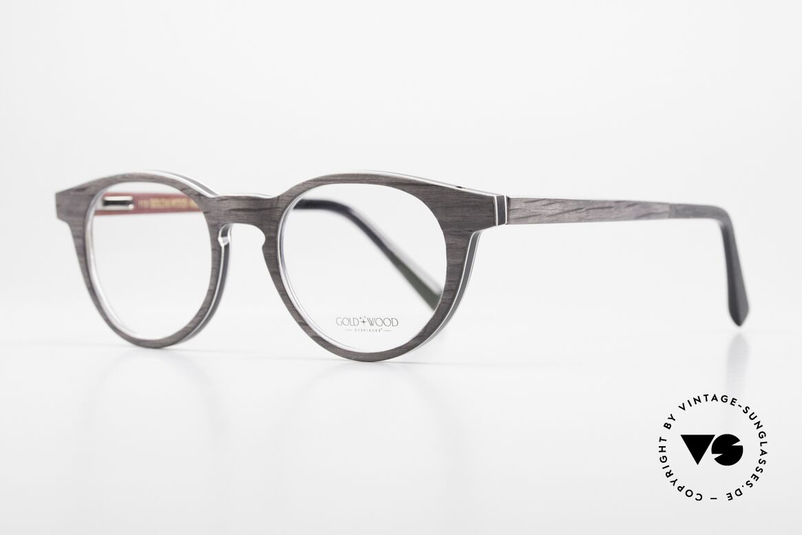 Gold & Wood Sirius 01 Panto Design Unisexbrille, Eleganz und Zeitlosigkeit prägen diese Kollektion, Passend für Herren und Damen
