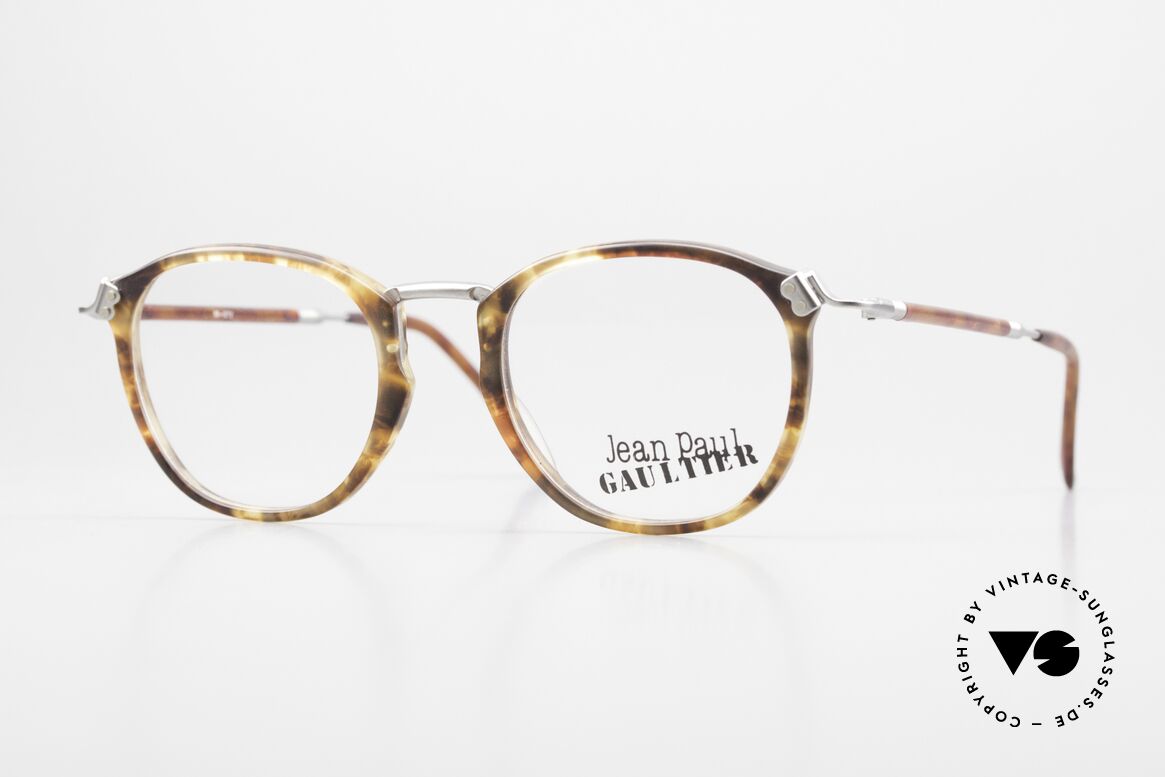 Jean Paul Gaultier 55-1272 Alte Vintage Brille No Retro, 90er Jahre Designerbrille von Jean Paul Gaultier, Paris, Passend für Herren und Damen