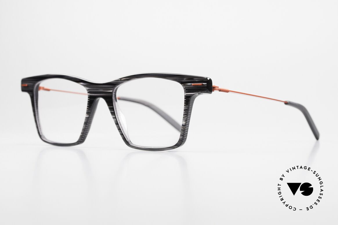 Theo Belgium Peruna Crazy Brille Eckiger Style, großartiges Brillendesign mit Federscharnieren, Passend für Herren und Damen