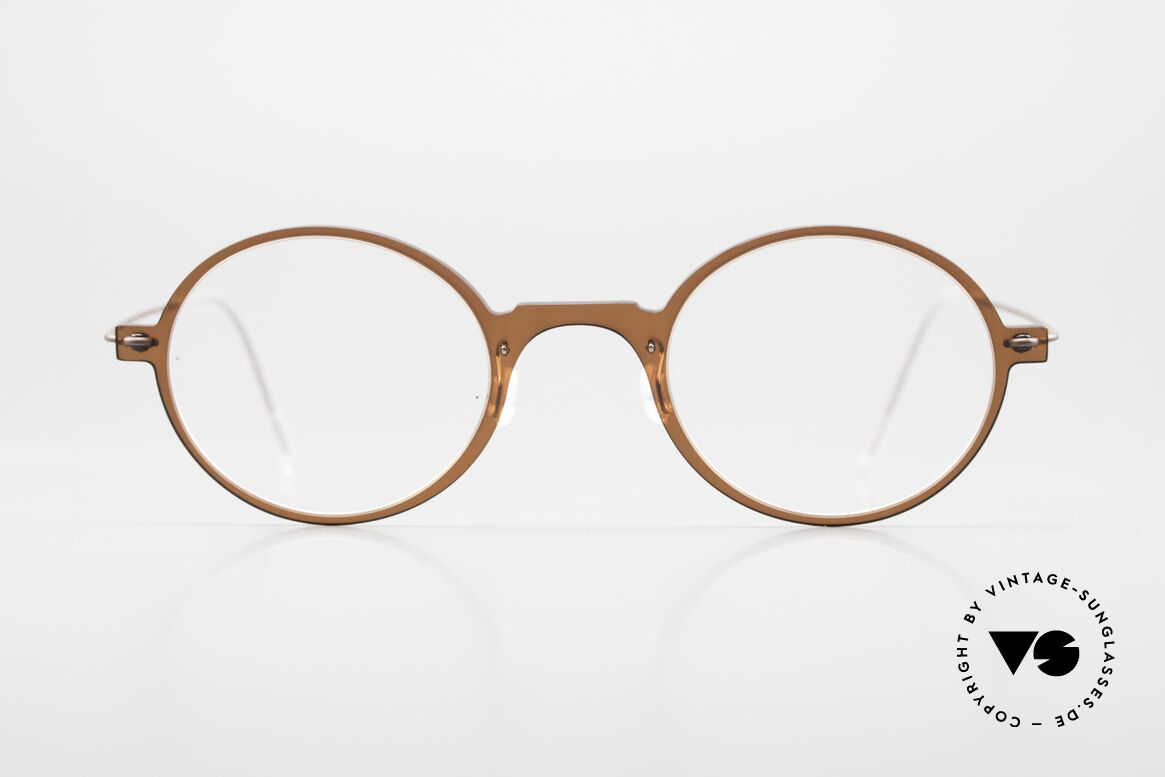 Lindberg 6508 NOW Vintage Designerbrille Unisex, runde Lindberg Brille aus der NOW bzw. N.O.W. Serie, Passend für Herren und Damen
