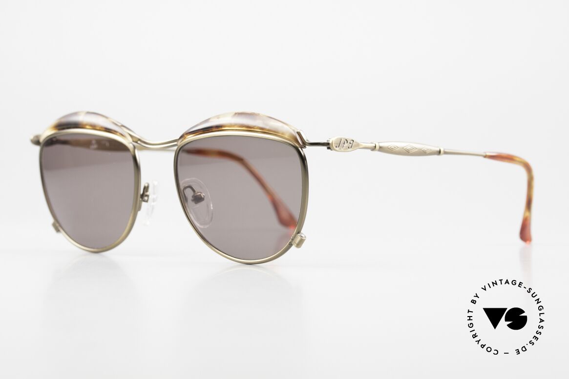 Jean Paul Gaultier 56-1274 St. Tropez Flair Sonnenbrille, interessanter detailreicher Rahmen; antik-messing, Passend für Herren und Damen