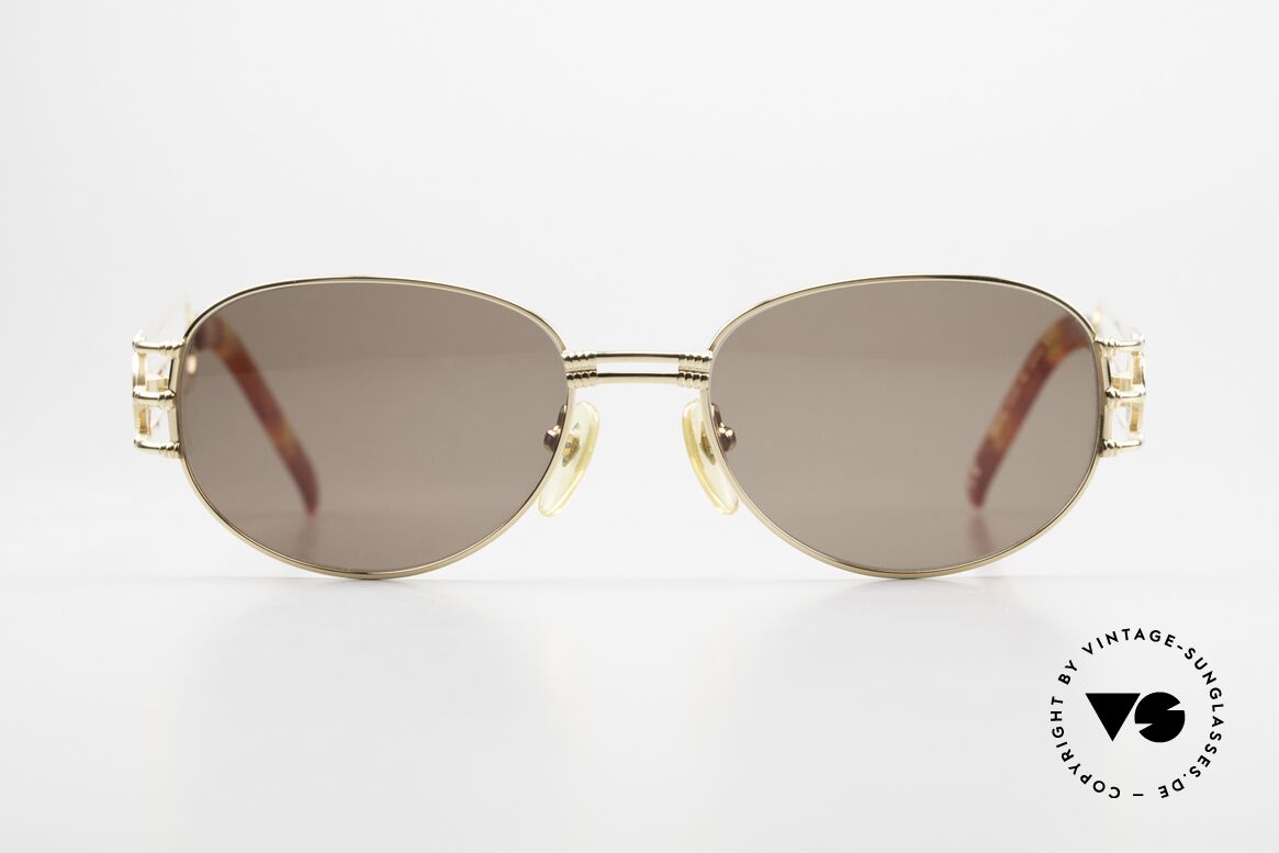 Jean Paul Gaultier 58-5108 Steampunk 90er Sonnenbrille, hochwertiges Gestell mit vielen Details; typisch JPG, Passend für Herren und Damen