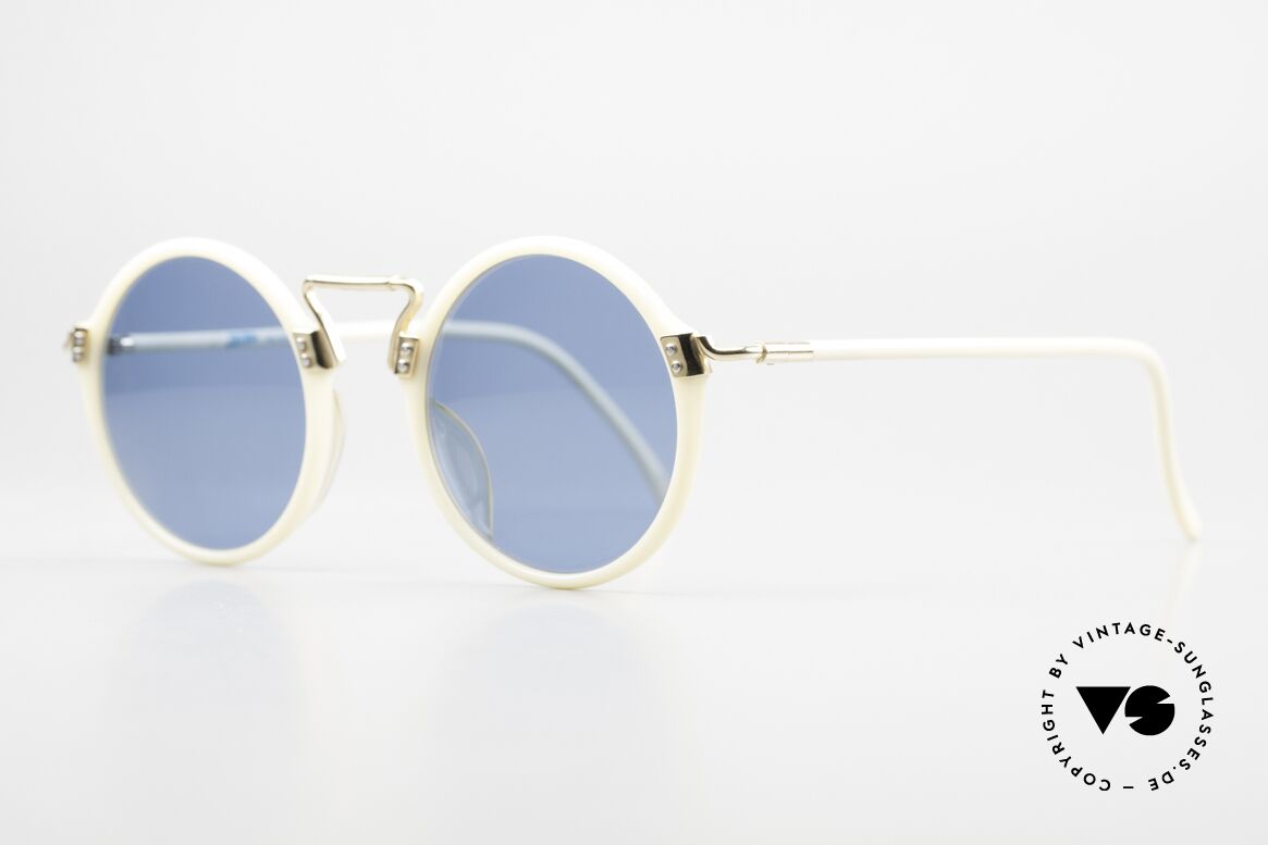Jean Paul Gaultier 56-9271 Designer Sonnenbrille Rund, Materialkombinationen in fühlbarer TOP-Qualität, Passend für Herren und Damen