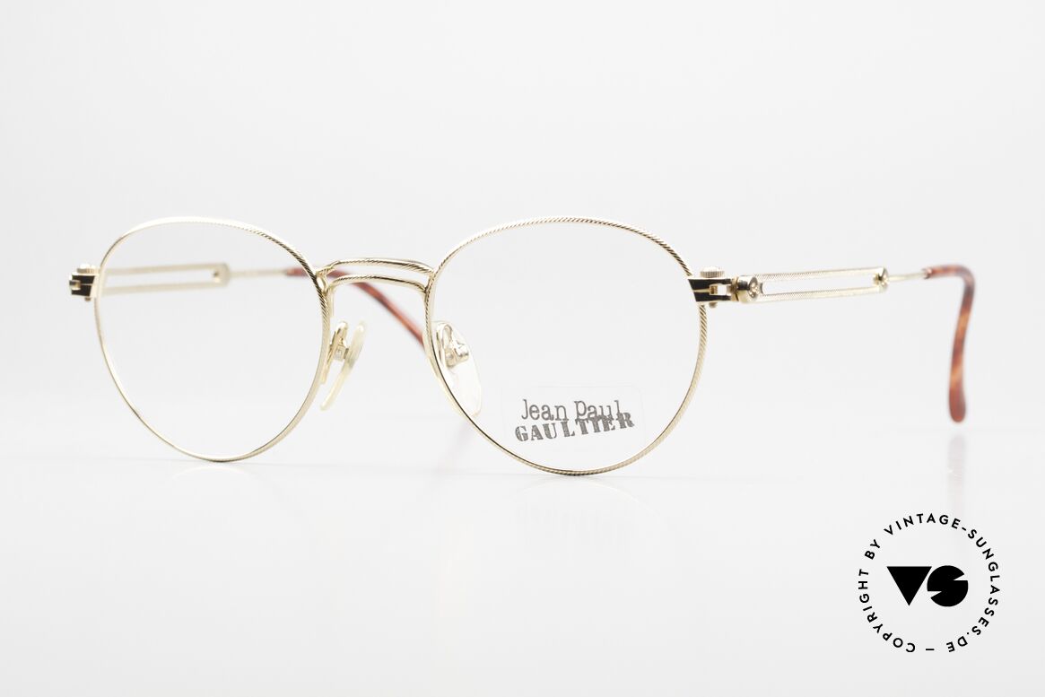 Jean Paul Gaultier 55-4176 Designerbrille Panto Style, einzigartige 90er Jean Paul Gaultier Designer-Brille, Passend für Herren und Damen