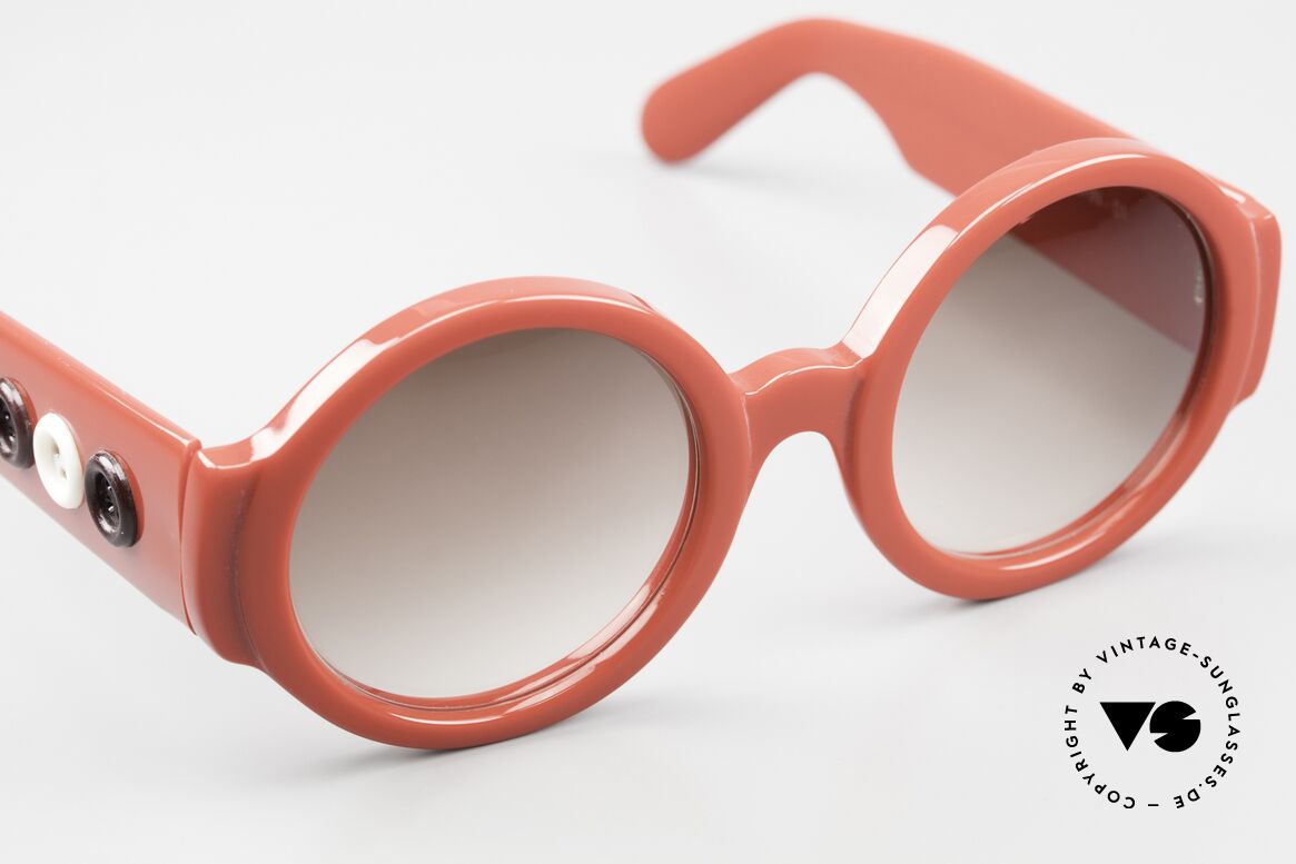 Patrick Kelly Pop Corn 01 80er Haute Couture Brille, er war der erste Ami der franz. Féd. Haute Couture, Passend für Damen