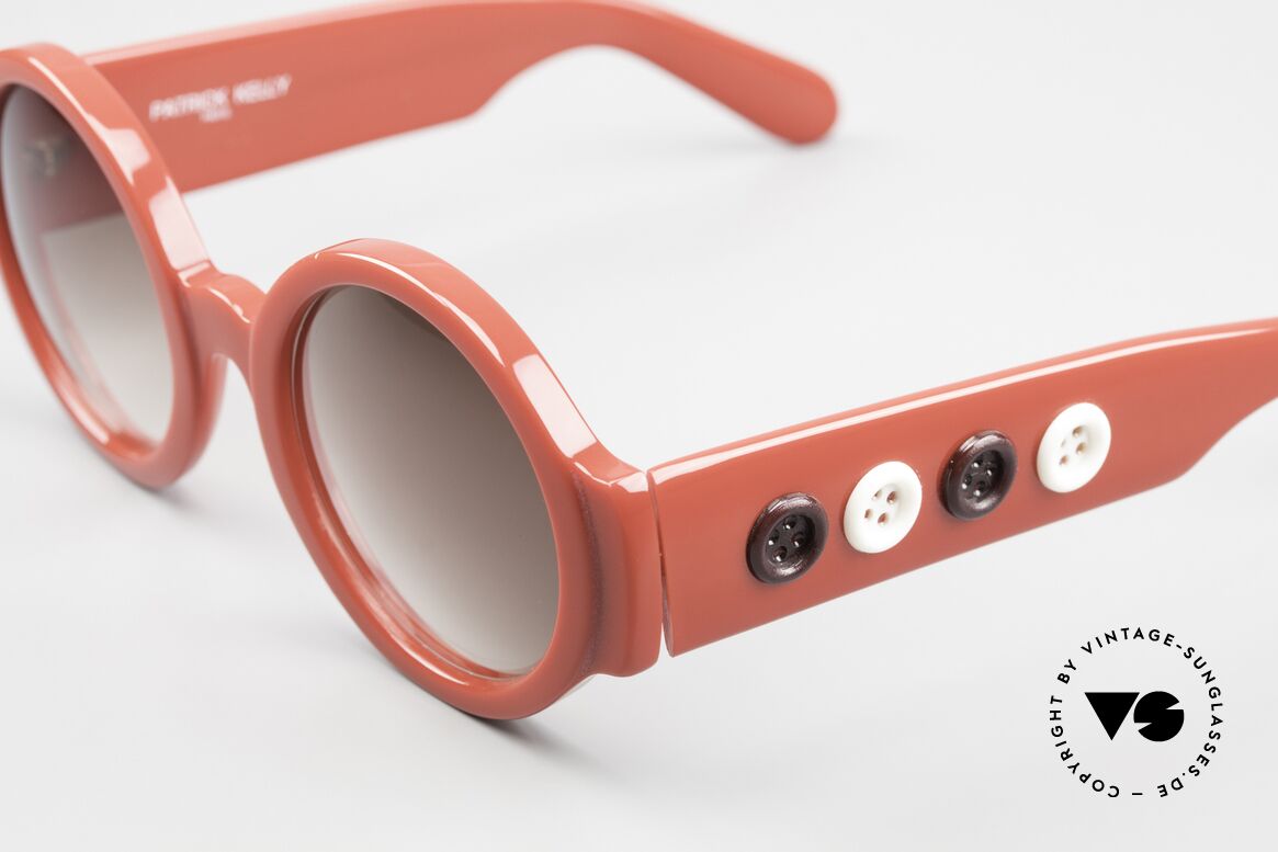 Patrick Kelly Pop Corn 01 80er Haute Couture Brille, ungetragenes Modell Popcorn (gehört in ein Museum), Passend für Damen