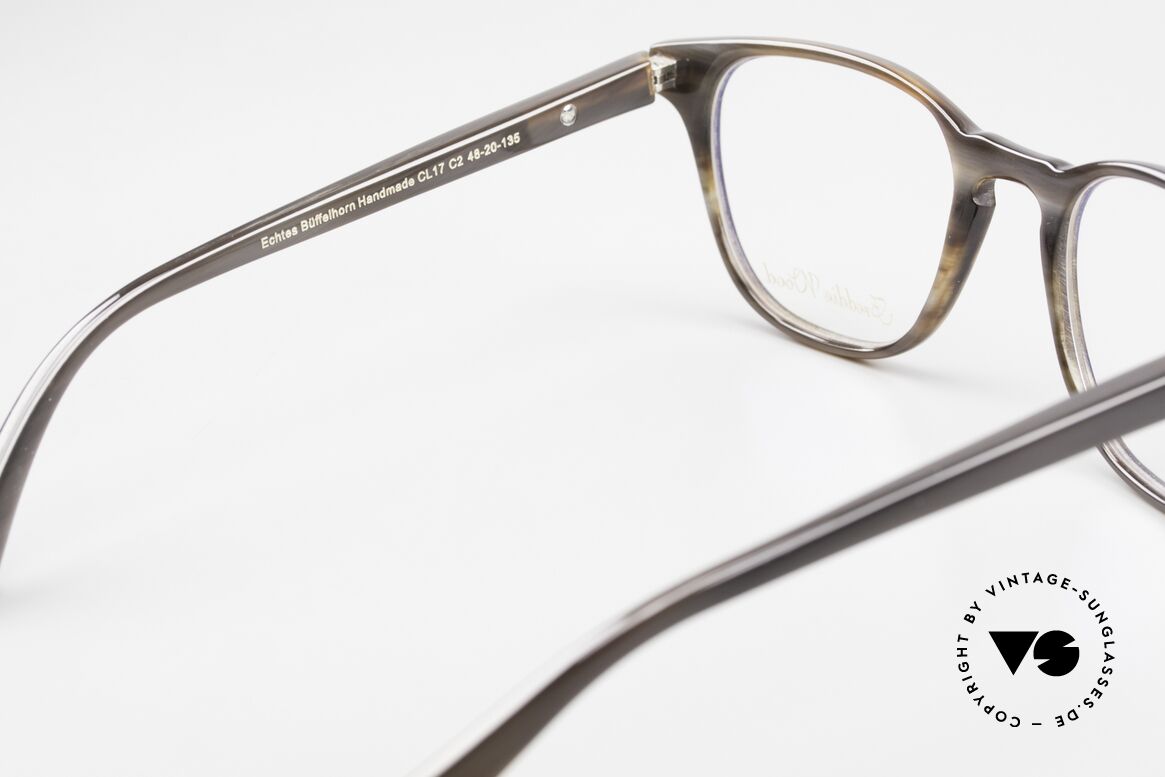 Freddie Wood CL17 Luxusbrille Made in Germany, die Fassung ist beliebig verglasbar (gleitsichtfähig), Passend für Herren und Damen