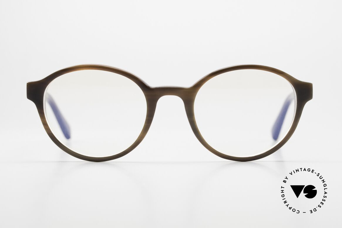 Brillenwerkstatt B6 Handmade in Germany, Luxusbrille, Modell B6-a mit Federscharnieren, Passend für Herren und Damen