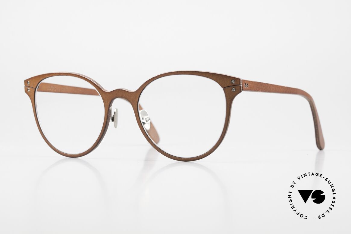 Lucas de Stael Minotaure Thin 05 Luxusbrille Mit Lederüberzug, LUCAS de STAËL, Minotaure MT05, Gr. 50/21, col 23, Passend für Damen