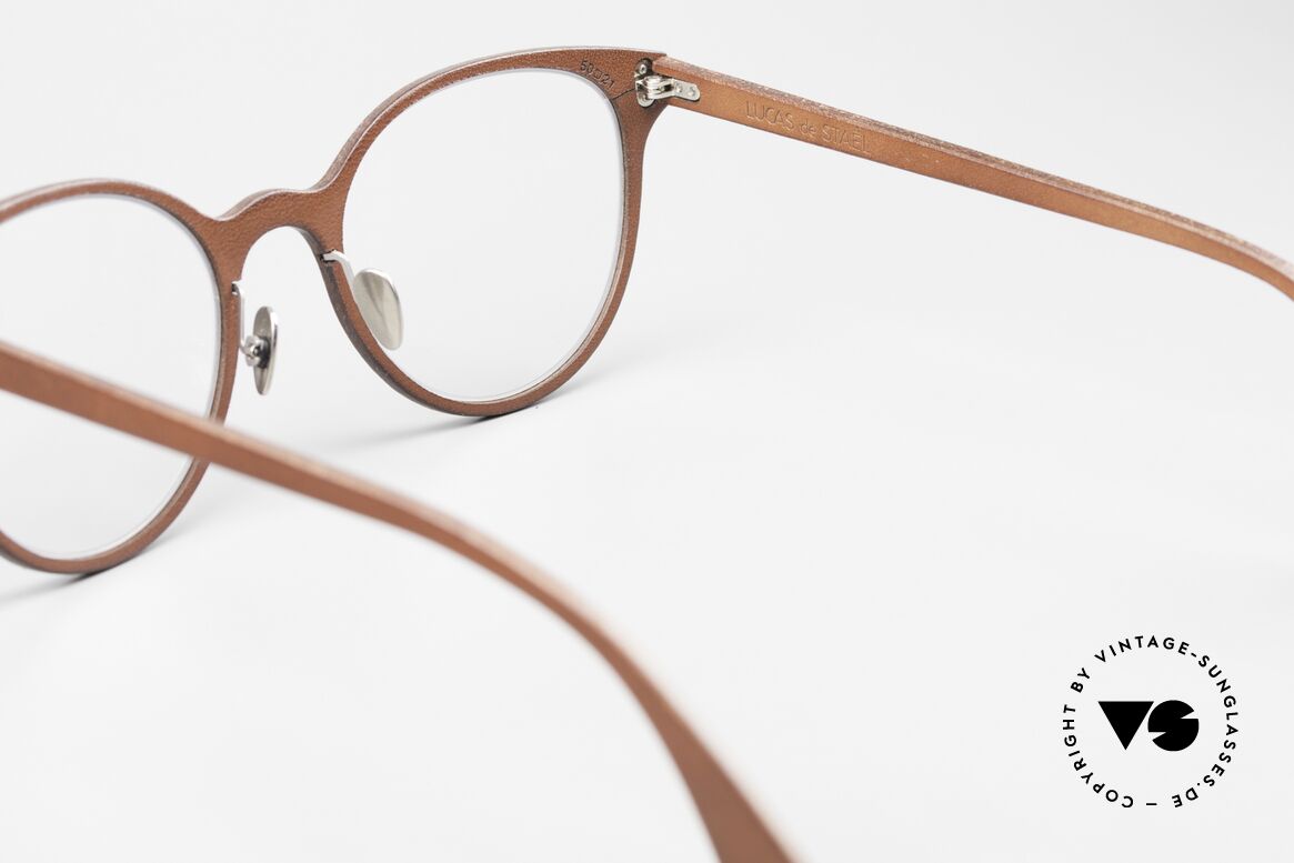 Lucas de Stael Minotaure Thin 05 Luxusbrille Mit Lederüberzug, Größe: medium, Passend für Damen