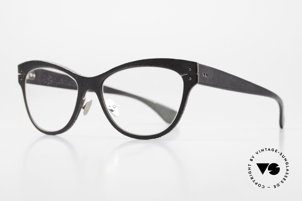 Lucas de Stael Minotaure SM 03 Luxusbrille Für Damen, Luxusmodell mit Leder-Überzug (Connoisseur-Brille), Passend für Damen