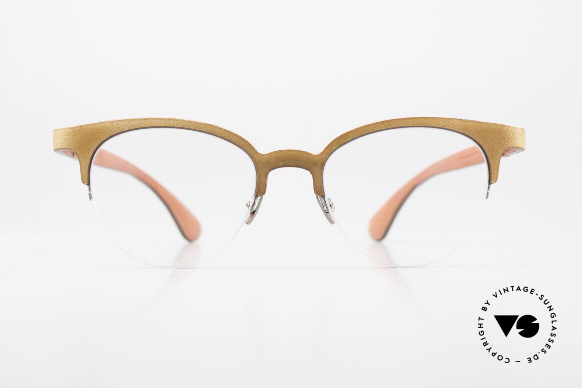 Lucas de Stael Pégase Nylor 12 Nylor-Brille Lederüberzug, eine klassische Designerbrille; handmade in France, Passend für Damen