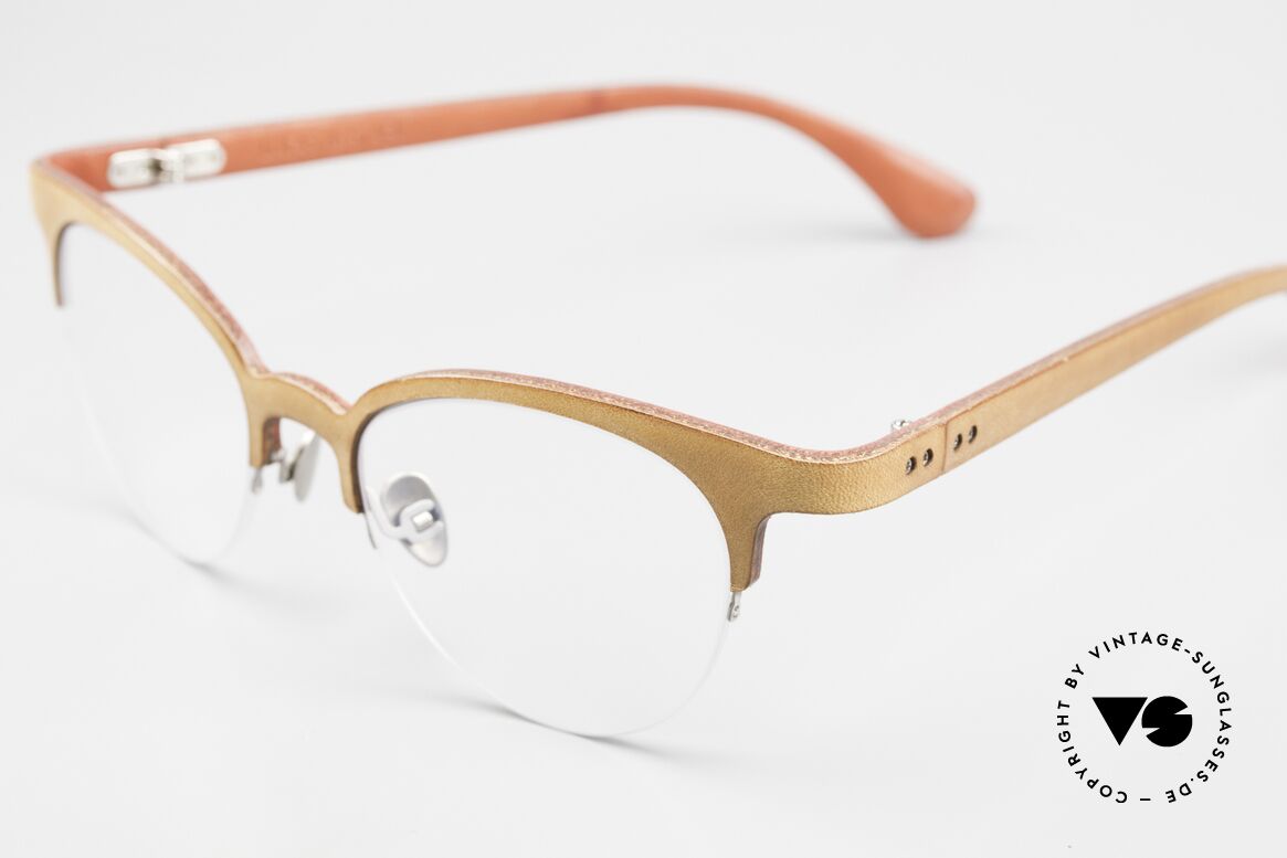 Lucas de Stael Pégase Nylor 12 Nylor-Brille Lederüberzug, Pégase Collection: Nylor Fassung mit Nasenstegen, Passend für Damen