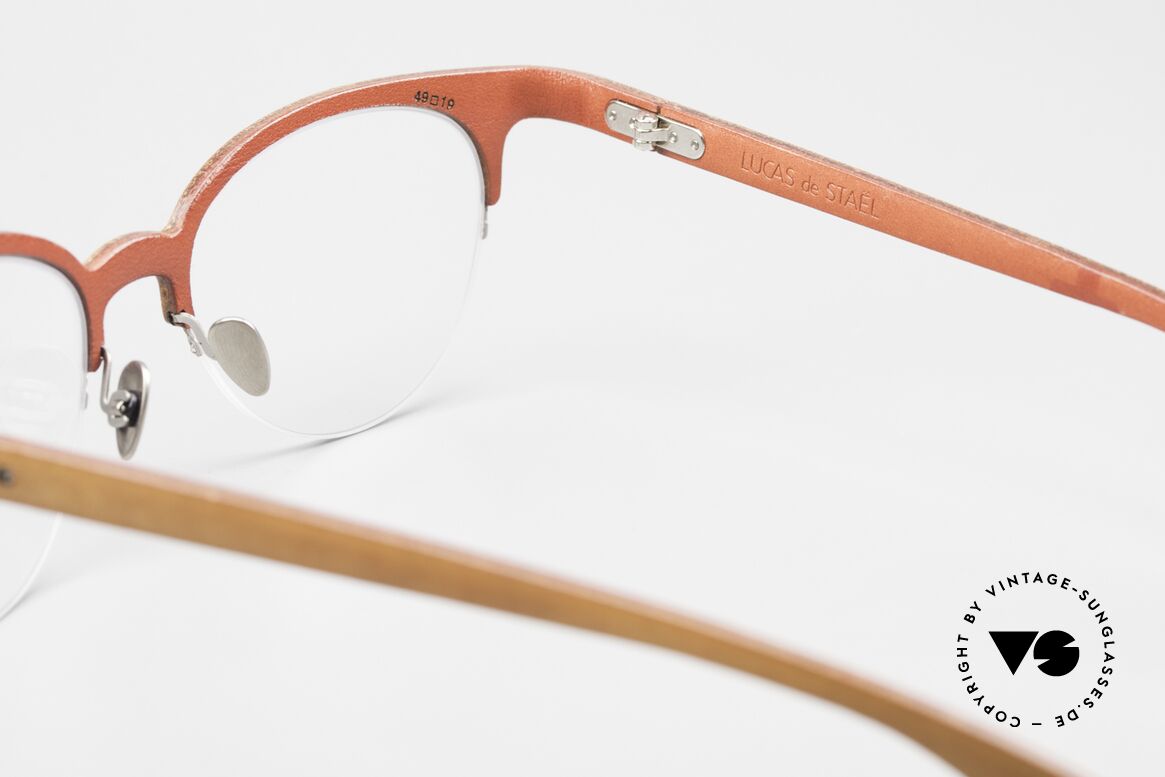 Lucas de Stael Pégase Nylor 12 Nylor-Brille Lederüberzug, Größe: medium, Passend für Damen
