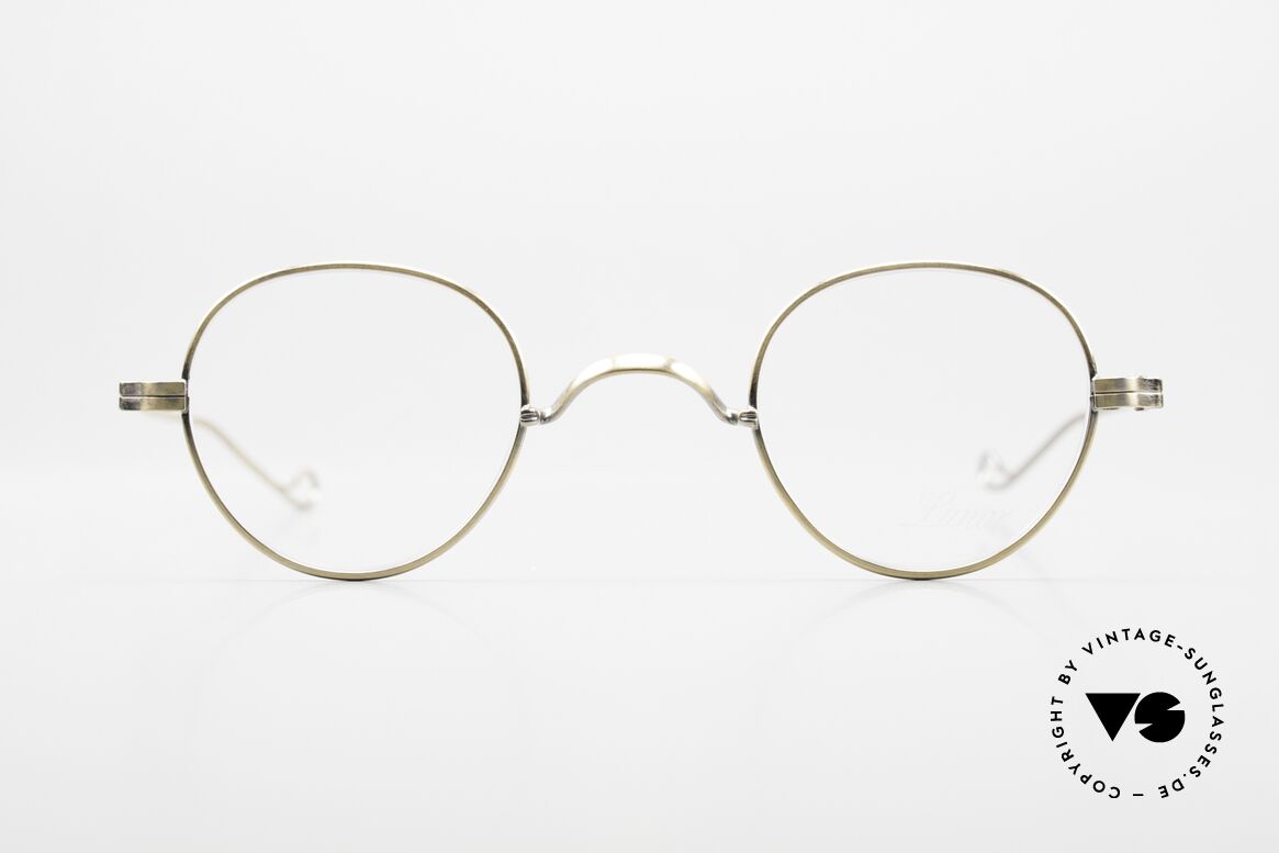 Lunor II 15 Panto Brille Antik Gold, antik-GOLD Vollrandbrille; fühlbare Spitzenqualität, Passend für Herren und Damen