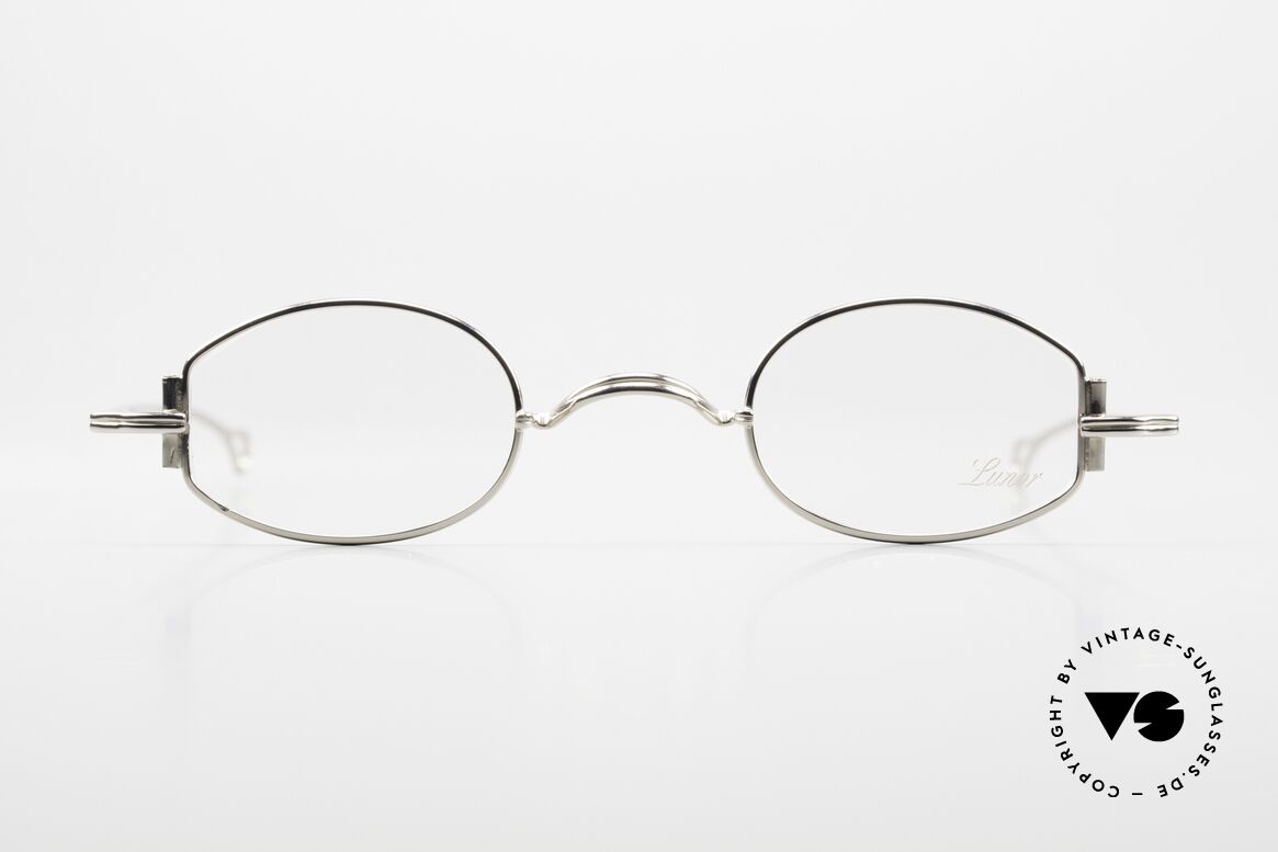 Lunor X 03 PP Platin-Plattierte Fassung, minimalistische LUNOR Brille der alten "X"-Serie, Passend für Herren und Damen
