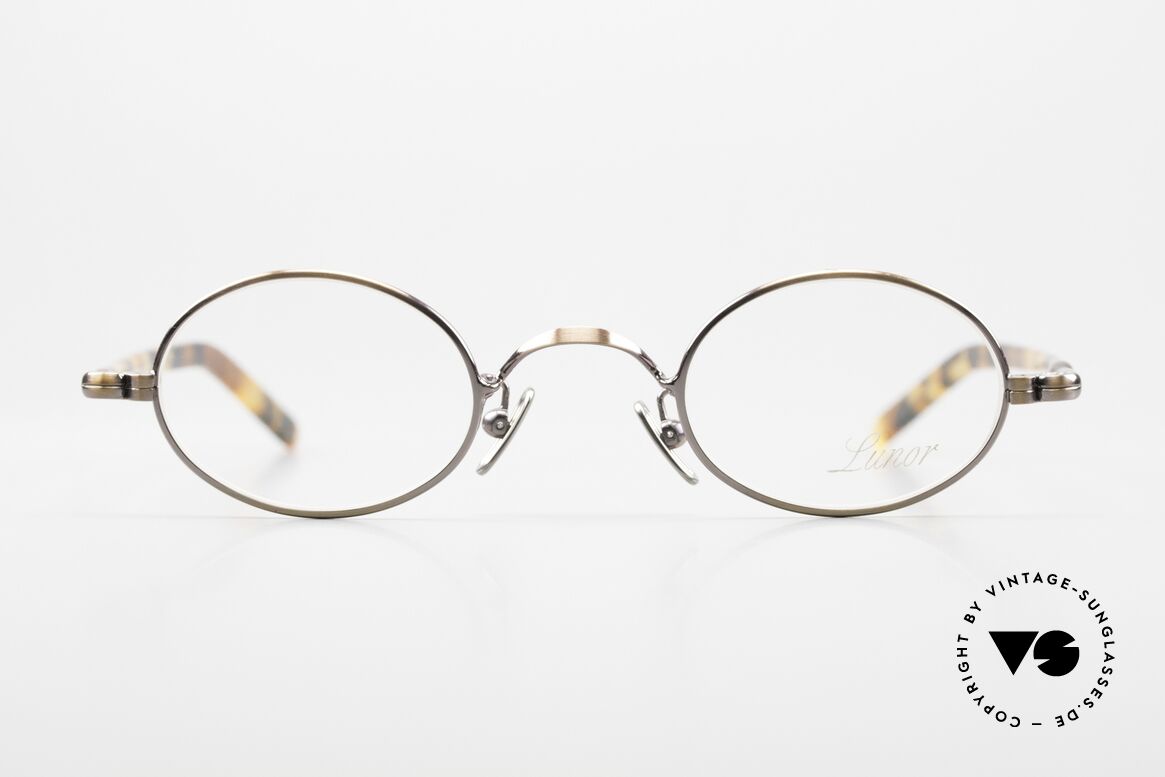 Lunor VA 101 Kleine Ovale Vintage Brille, LIMITED EDITION: Lackierung in ANTIK-KUPFER!, Passend für Herren und Damen