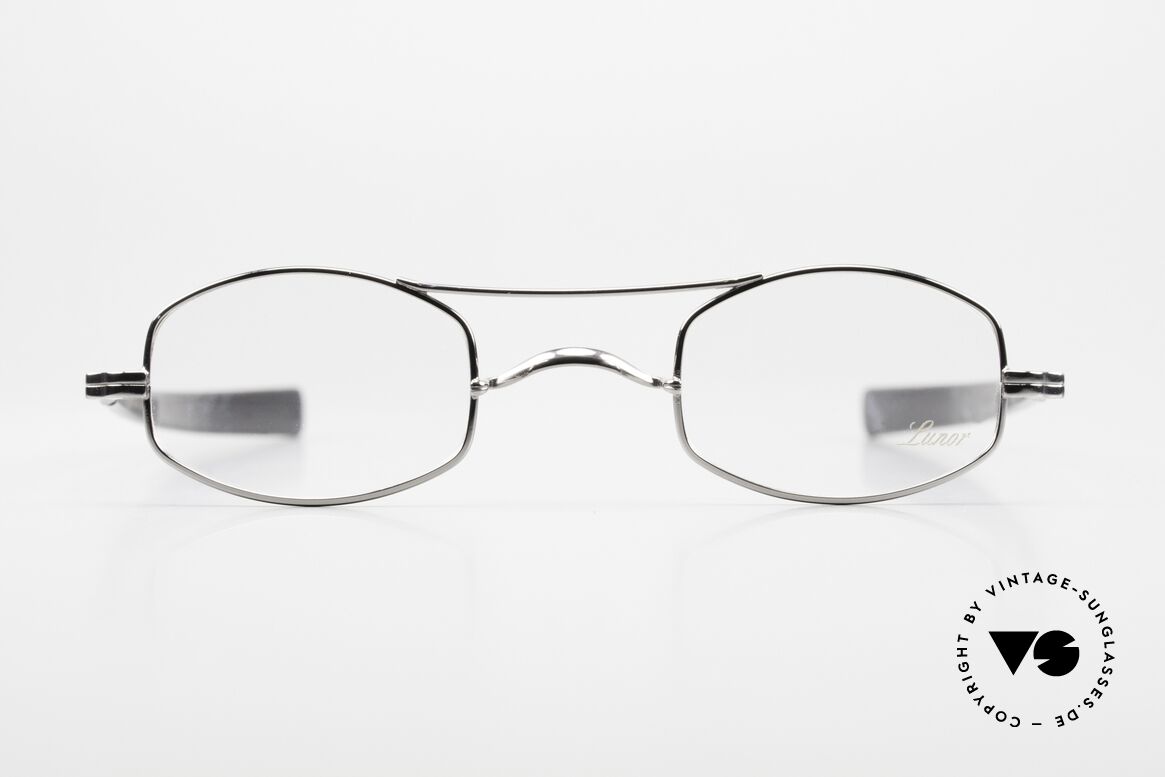 Lunor II A 16 Platin-Plattierte 90er Brille, interessante Lunor Brille der Lunor "II"-Baureihe, Passend für Herren und Damen