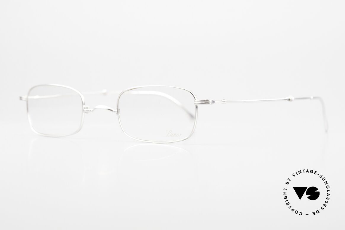Lunor XXV Folding 01 Faltbare Eckige Brille Unisex, Lunor ist bekannt für den W-Steg & schlichte Formen, Passend für Herren und Damen