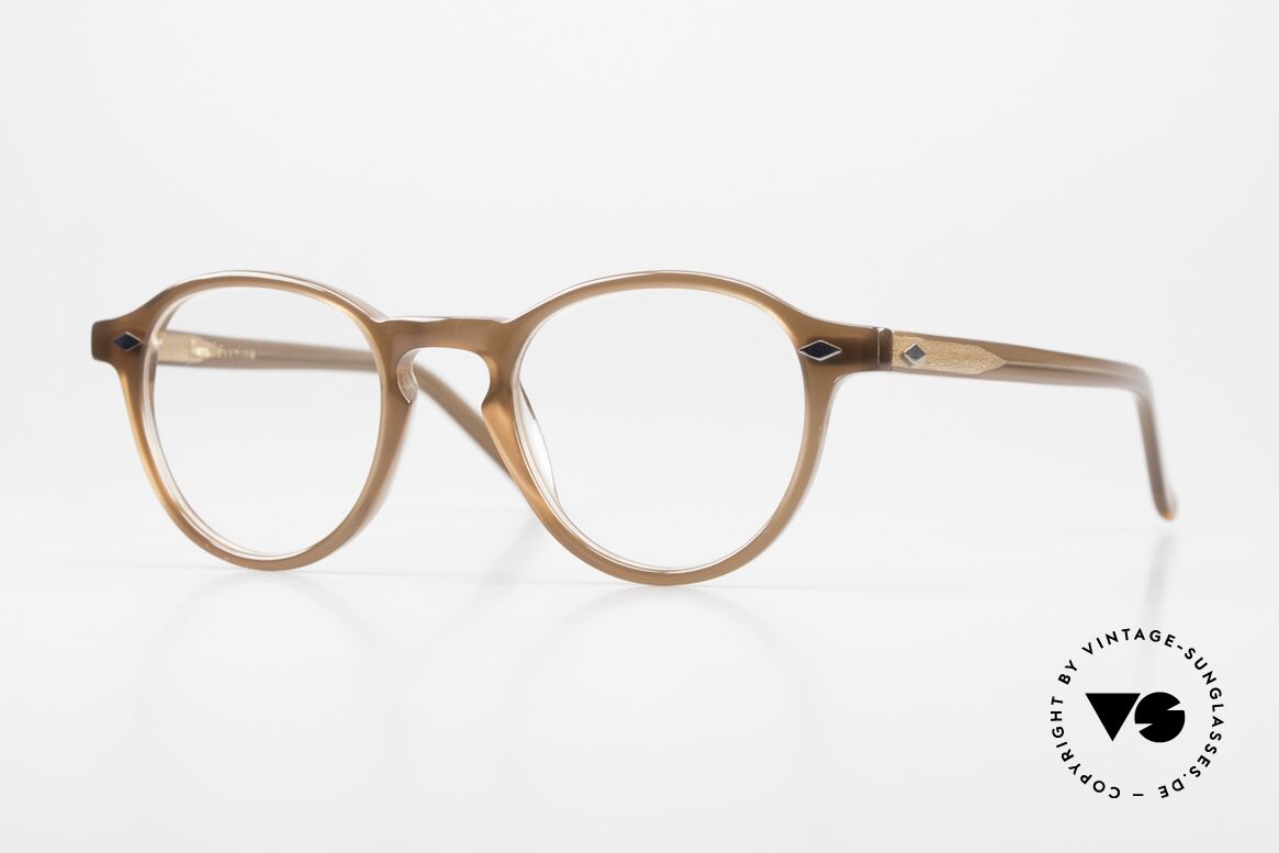 Lesca Sosi Zeitlose Unisex Brille, LESCA Pantobrille, Mod. Sosi, color 8 (hellbraun), Passend für Herren und Damen