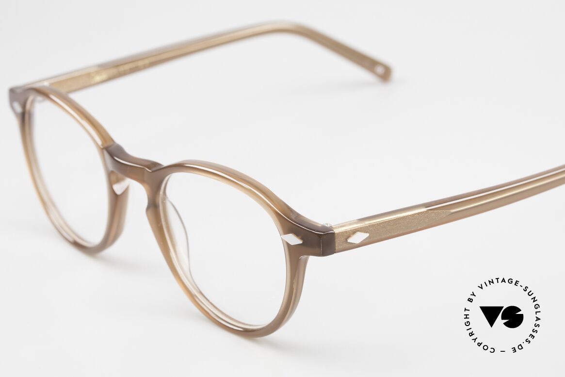 Lesca Sosi Zeitlose Unisex Brille, schöne Azetat-Brille, made in France, handgemacht, Passend für Herren und Damen
