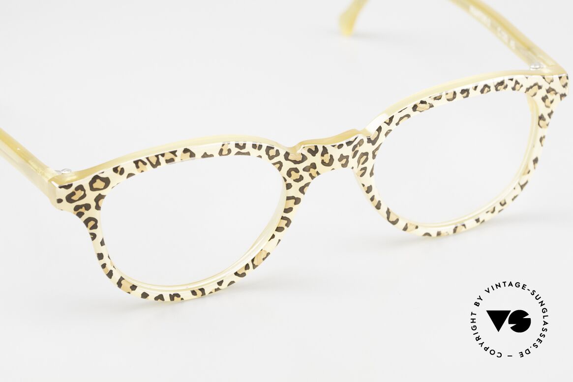 Lesca Pantos 2 Gemusterte Brille Für Damen, daher erstmalig in unserem vintage Brillensortiment, Passend für Damen