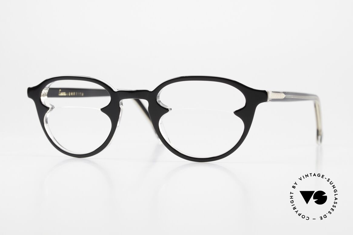 Lesca P1 1/2 Witzige Lesebrille Crazy, LESCA Lesebrille, Modell P1 1/2, color 4 schwarz, Passend für Damen