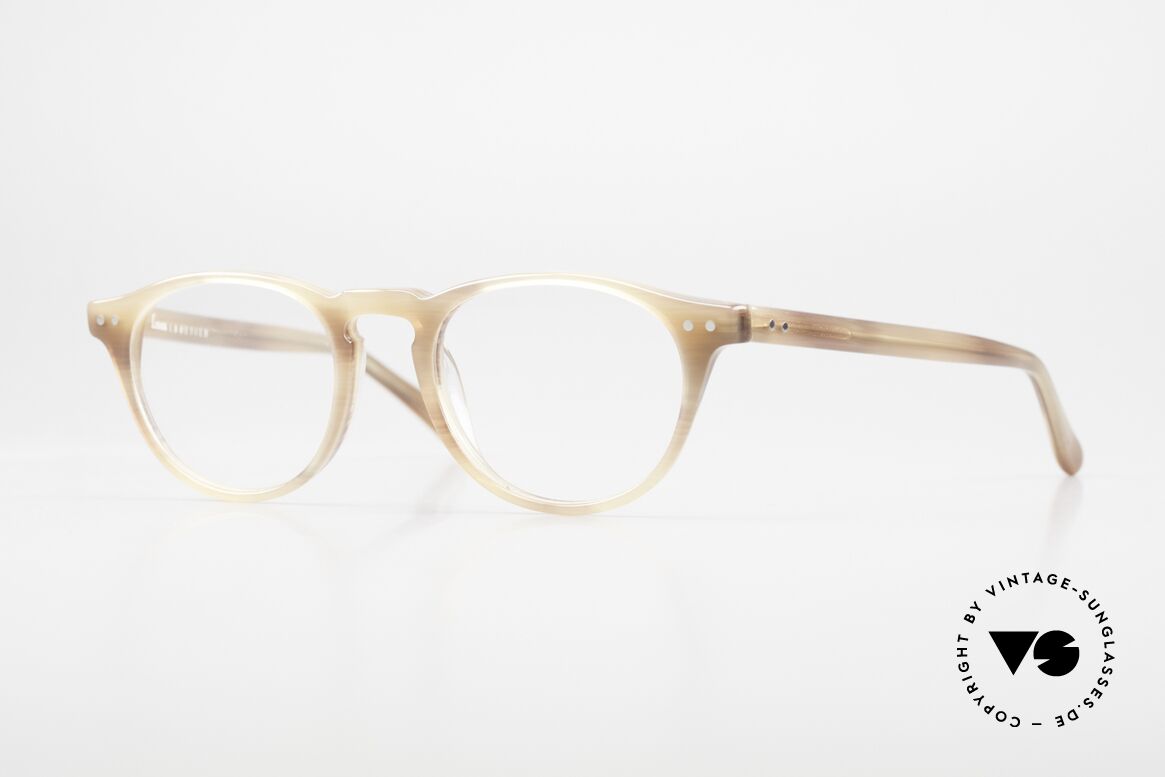 Lesca P18 Klassische Brille Unisex, LESCA Unisex-Brille, Mod. P18, col. 17 hellbraun, Passend für Herren und Damen